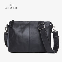 Load image into Gallery viewer, LANSPACE  leather men bag brand high quality cow leather business handbag top shoulder bag
