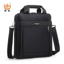 Load image into Gallery viewer, Men Small Briefcase Vertical Document Pack Men&#39;s Single Shoulder 12-inch IPAD Bag Male Waterproof Nylon Messenger Bag Sac Homme
