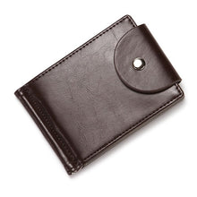 Load image into Gallery viewer, CUIKCA Slim Leather Wallet Coin Bag Money Clip Card Cases Zipper  Women Men Wallet Pull Type ID Credit Card Holders Hasp
