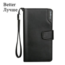 Load image into Gallery viewer, Baellerry Men Wallets Long Style High Quality Card Holder Male Purse Zipper Large Capacity Brand PU Leather Wallet For Men
