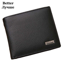 Load image into Gallery viewer, Free Name Engraving Short Genuine Leather Men Wallets Fashion Coin Pocket Card Holder Men Purse Simple Quality Male Wallets
