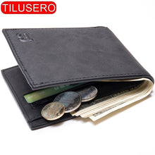 Load image into Gallery viewer, Fashion Mini Slim Wallet Mens Money Purse Coin Bag Zipper Short Men Wallet Card Holder Compact Money Purses
