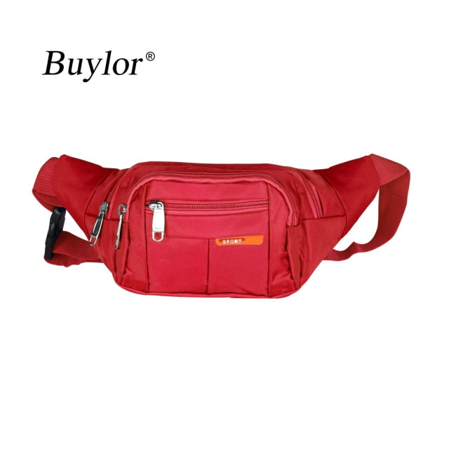 Buylor Fanny Pack Hip Bumbags and Belt Bag Banana Bag Men Waist Pack Female Casual Functional for Outdoors Sports