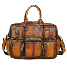 Load image into Gallery viewer, Original Genuine Leather maletas office Men Briefcase Business 15.6&quot; Computer Laptop Case Attache Messenger Bag Portfolio 3061-g
