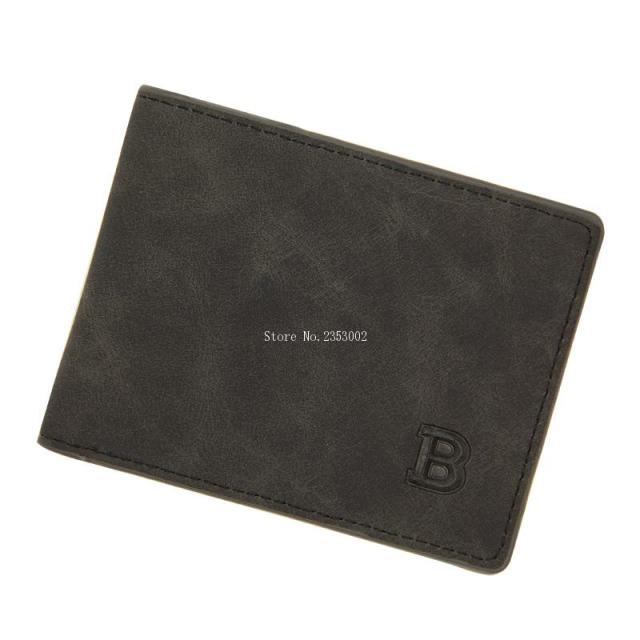 Blevolo Men Wallets Small Money Purses Wallets Design Dollar Price Top Men Thin Wallet with Coin Bag Certificate Wallet