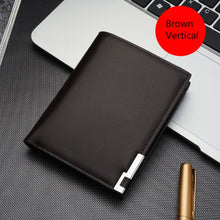 Load image into Gallery viewer, 2021 New Men&#39;s Wallet Short Multi-card Coin Purse Fashion Casual Wallet Male Youth Thin Three-fold Horizontal Soft Wallet Men PU
