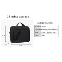 Load image into Gallery viewer, 2021 New Men Briefcase Bag 17 inch 15inch Laptop Messenger Bag Unisex Business Office Bag high quality
