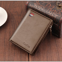 Load image into Gallery viewer, Baellerry Short Men Wallets Fashion New Card Holder Multifunction Organ Leather Purse For Male Zipper Wallet With Coin Pocket
