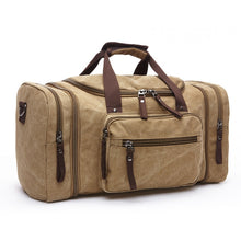 Load image into Gallery viewer, Large Capacity Men Hand Luggage Travel Duffle Bags Canvas Travel Bags Weekend Shoulder Bags Multifunctional Overnight Duffel Bag
