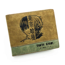 Load image into Gallery viewer, Anime Death Note/ Attack on Titan/ One Piece/  Short Wallet With Coin Pocket Zipper Poucht Billetera
