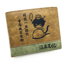 Load image into Gallery viewer, Anime Death Note/ Attack on Titan/ One Piece/  Short Wallet With Coin Pocket Zipper Poucht Billetera
