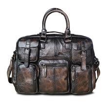 Load image into Gallery viewer, Original Genuine Leather maletas office Men Briefcase Business 15.6&quot; Computer Laptop Case Attache Messenger Bag Portfolio 3061-g
