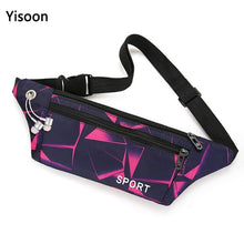 Load image into Gallery viewer, Fashion Waist Packs Women Bum Bag Men Slim Fanny Bag for Travel Waterproof with Earphone Hole
