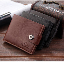 Load image into Gallery viewer, Wallet men leather men wallets purse short male clutch leather wallet mens money bag quality guarantee
