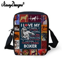 Load image into Gallery viewer, Boxer Dog Lover&#39;s Mini Messenger Bags Boxer Dog Pattern Printing Crossbody Bags Girls Boys Shoulder Bag Handbags For Women
