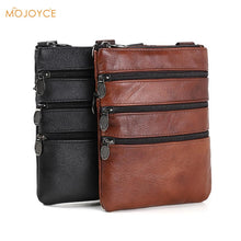 Load image into Gallery viewer, Genuine Cowhide Leather Shoulder Bag Male Solid Color Business Durable And Ultra Light Casual Messenger Handbags
