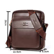 Load image into Gallery viewer, Vintage  Crossbody Bags Quality Leather Male Messenger Bag For  Shoulder Bag Business Casual Work Travel Bag High capacity
