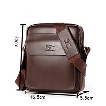 Load image into Gallery viewer, Vintage  Crossbody Bags Quality Leather Male Messenger Bag For  Shoulder Bag Business Casual Work Travel Bag High capacity
