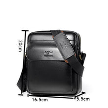 Load image into Gallery viewer, Vintage  Crossbody Bags Quality Leather Male Messenger Bag For  Shoulder Bag Business Casual Work Travel Bag High capacity
