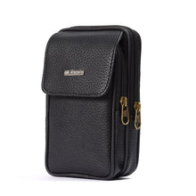 Load image into Gallery viewer, BISI GORO 2021 fashion on the belt Multi-function phone coin card unisex Travel bag PU leather outdoor waist bag Wear-resistant
