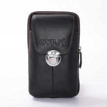 Load image into Gallery viewer, YAMBUTO Cow Leather Phone Coin Men Waist Bag Wear-resistant Multi-function Heuptas Heren Porta Tarjetas Outdoor Small Purse
