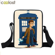 Load image into Gallery viewer, Doctor Who Messenger Bag Women Handbag Small Satchel Dr Who Shoulder Bags for Travel Ladies Cross Bags Bookbag Gift
