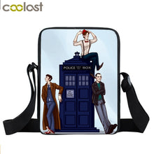 Load image into Gallery viewer, Doctor Who Messenger Bag Women Handbag Small Satchel Dr Who Shoulder Bags for Travel Ladies Cross Bags Bookbag Gift
