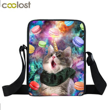 Load image into Gallery viewer, Cute Unicorn Cat Small Crossbody Bags Women Handbag Girls Satchel Shoulder Bag Ladies Travel Bags Bookbag Kawaii Messenger Bag
