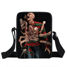 Load image into Gallery viewer, Horrible Nightmare Messenger Bag Chucky Jason Freddy Shoulder Bag Women Handbag Teenage Crossbody Bags for Travel Bookbag
