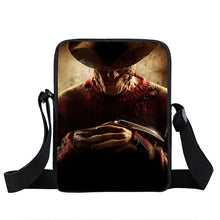 Load image into Gallery viewer, Horrible Nightmare Messenger Bag Chucky Jason Freddy Shoulder Bag Women Handbag Teenage Crossbody Bags for Travel Bookbag
