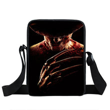 Load image into Gallery viewer, Horrible Nightmare Messenger Bag Chucky Jason Freddy Shoulder Bag Women Handbag Teenage Crossbody Bags for Travel Bookbag
