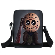 Load image into Gallery viewer, Horrible Nightmare Messenger Bag Chucky Jason Freddy Shoulder Bag Women Handbag Teenage Crossbody Bags for Travel Bookbag
