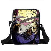 Load image into Gallery viewer, Horrible Nightmare Messenger Bag Chucky Jason Freddy Shoulder Bag Women Handbag Teenage Crossbody Bags for Travel Bookbag
