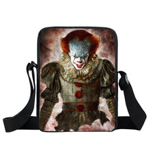 Load image into Gallery viewer, Horrible Nightmare Messenger Bag Clown Pattern Book Bag for Woman Shoulder Bags Women Totes Teenage Girls Handbag Gift
