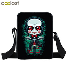 Load image into Gallery viewer, Horrible Nightmare Messenger Bag Clown Pattern Book Bag for Woman Shoulder Bags Women Totes Teenage Girls Handbag Gift
