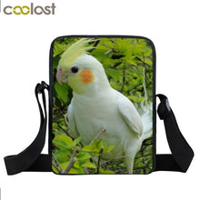 Load image into Gallery viewer, Animal Bird Parrot Owl Messenger Bag Women Handbag Ladies Crossbody Bag for Travel Girls Canvas Shoulder Bags Bookbags Gift
