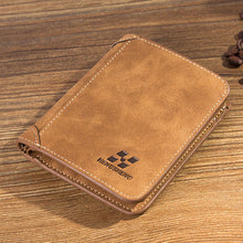 Load image into Gallery viewer, Men&#39;s Wallet Foldable Small Money Purses Leather Wallet Luxury Billfold Hipster Cowhide Credit Card/ID Holders
