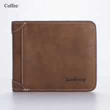 Load image into Gallery viewer, Men&#39;s Wallet Foldable Small Money Purses Leather Wallet Luxury Billfold Hipster Cowhide Credit Card/ID Holders
