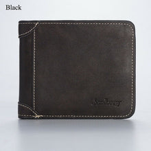 Load image into Gallery viewer, Men&#39;s Wallet Foldable Small Money Purses Leather Wallet Luxury Billfold Hipster Cowhide Credit Card/ID Holders
