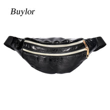 Load image into Gallery viewer, Buylor Waist Bag Women Fanny Pack Laser Shoulder Belt Bag Holographic Designer Cute Waist Packs Party Travel Phone Pouch Bags
