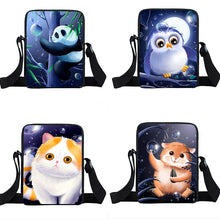 Load image into Gallery viewer, Cute Hamster Panda Owl Cat Small Crossbody Bags Girls Shoulder Bag Student School Bags Bookbag Women Messenger Bag Gift
