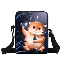 Load image into Gallery viewer, Cute Hamster Panda Owl Cat Small Crossbody Bags Girls Shoulder Bag Student School Bags Bookbag Women Messenger Bag Gift
