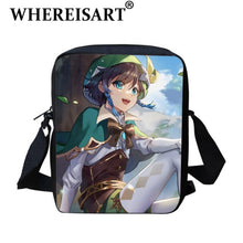 Load image into Gallery viewer, WHEREISART Newest Game Genshin Impact High Quality Crossbody Bag Excellent Design Wenty Pattern Shoulder Bag Fashion Travel Bags
