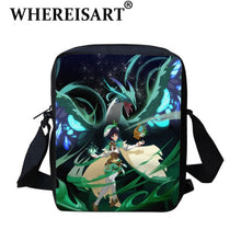 Load image into Gallery viewer, WHEREISART Newest Game Genshin Impact High Quality Crossbody Bag Excellent Design Wenty Pattern Shoulder Bag Fashion Travel Bags
