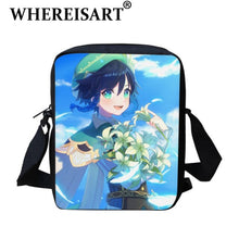 Load image into Gallery viewer, WHEREISART Newest Game Genshin Impact High Quality Crossbody Bag Excellent Design Wenty Pattern Shoulder Bag Fashion Travel Bags
