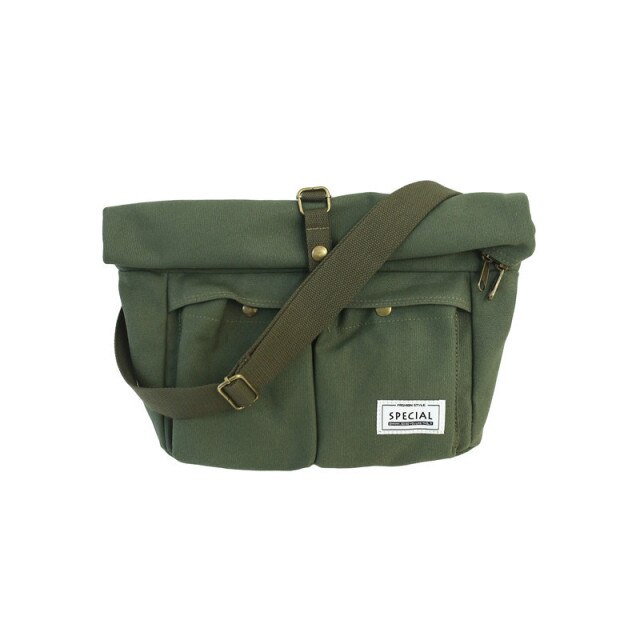 Canvas package Japannes South Korea Style Shoulder Bag 100% Cotton Tooling package Large Capacity Neutral style Messenger Bag