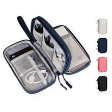 Load image into Gallery viewer, Portable Cable Digital Storage Bags Organizer USB Gadgets Wires Charger Power Battery Zipper Cosmetic Bag Case Accessories Item
