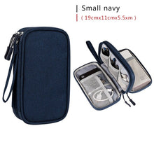 Load image into Gallery viewer, Portable Cable Digital Storage Bags Organizer USB Gadgets Wires Charger Power Battery Zipper Cosmetic Bag Case Accessories Item
