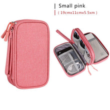 Load image into Gallery viewer, Portable Cable Digital Storage Bags Organizer USB Gadgets Wires Charger Power Battery Zipper Cosmetic Bag Case Accessories Item
