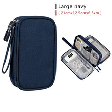 Load image into Gallery viewer, Portable Cable Digital Storage Bags Organizer USB Gadgets Wires Charger Power Battery Zipper Cosmetic Bag Case Accessories Item
